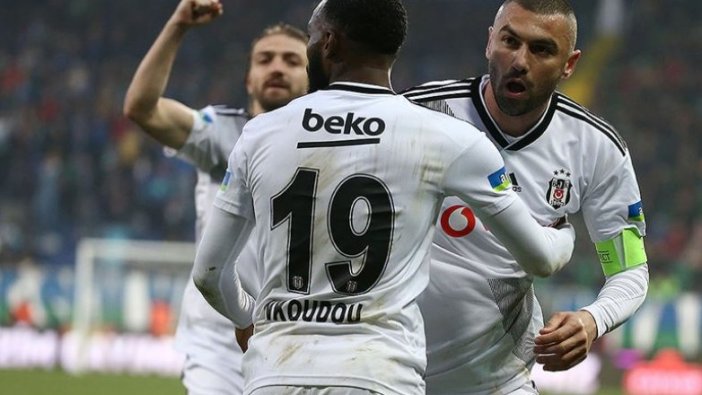 Beşiktaşlı N'Koudou'dan Burak Yılmaz'a asist göndermesi