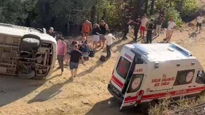 Balıkesir'de kaza sonucu çok sayıda yaralı