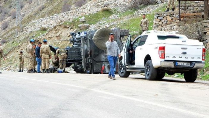 Van'da askeri araç devrildi: 6 yaralı