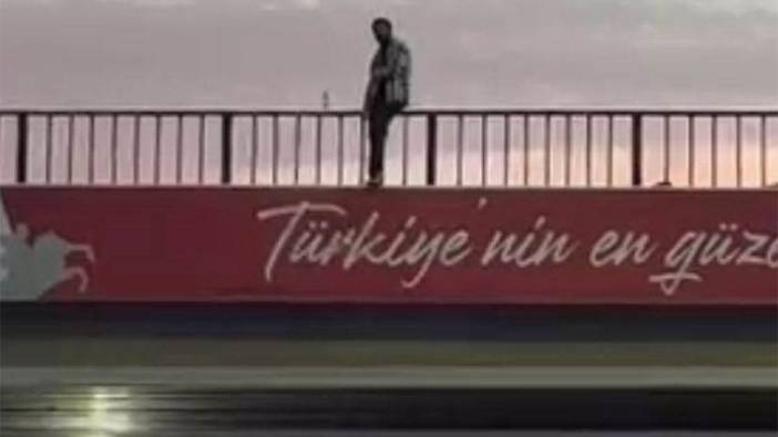 Bolu'da kendine zarar veren şahsı polis ikna etti