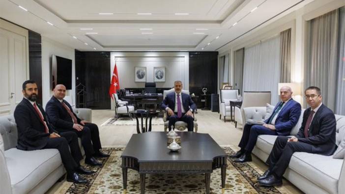 Dışişleri Bakanı Hakan Fidanla görüştüler!
