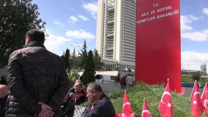 Gaziler, adalet istemiyle Bakanlık önünde direnişini sürdürüyor