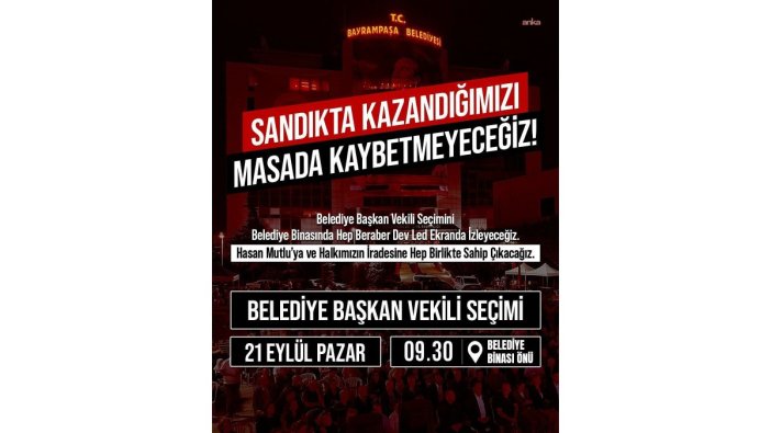 Bayrampaşa'da başkan vekili seçimi heyecanı yarın başlıyor