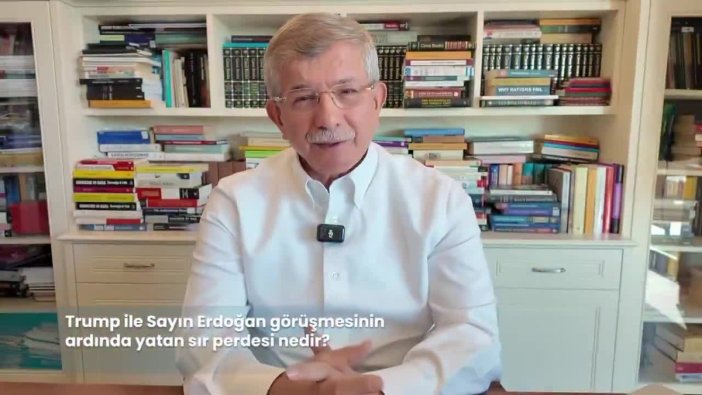 Davutoğlu'ndan kritik Trump-Erdoğan görüşmesi uyarısı