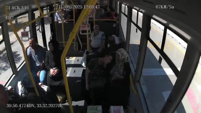 Kırıkkale'de halk otobüsünde sağlık krizi