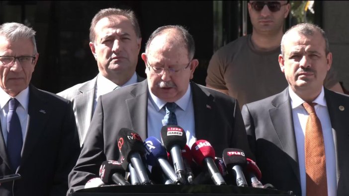 YSK Başkanı Ahmet Yener, İstanbul Kongresi'nin devam edeceğini açıkladı