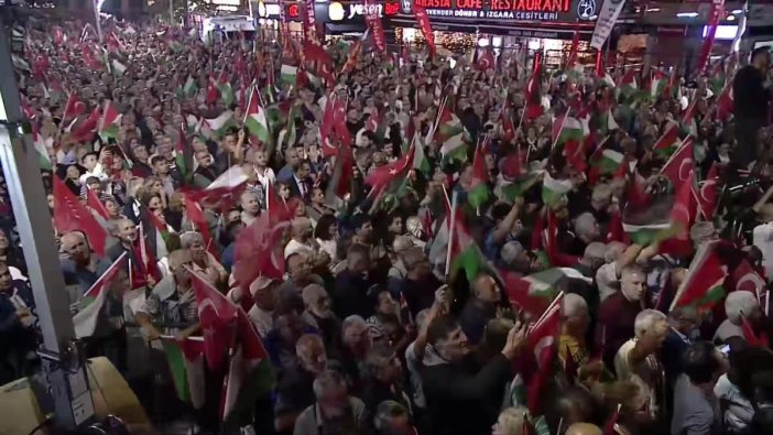 Filistin için birlik çağrısı: CHP mitinginde dikkat çeken mesajlar