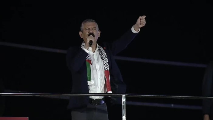 CHP'den Filistin'e güçlü destek mitingi