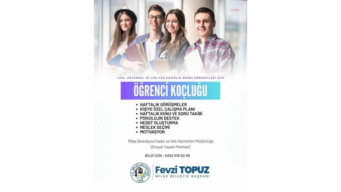 Milas Belediyesi öğrencilere özel destek sunuyor