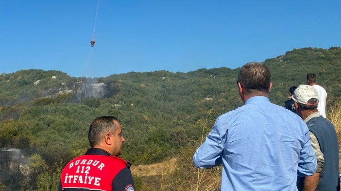 Ağlasun'daki orman yangını hızla kontrol altına alındı