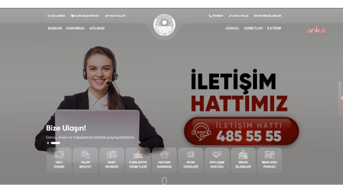 Gölbaşı Belediyesi'nin web sitesi yenilendi
