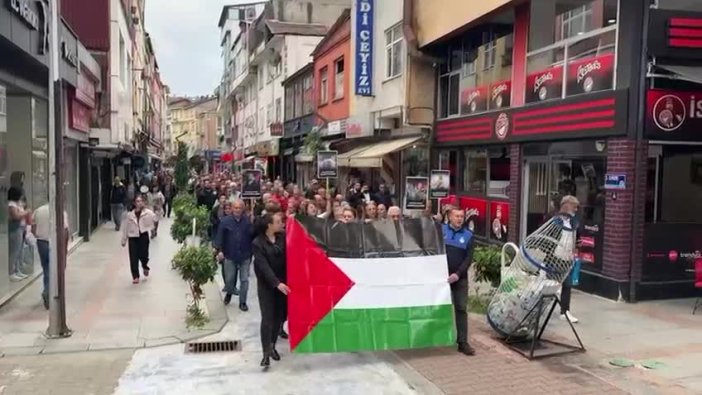 Fındıklı'dan Filistin'e ses yükseldi