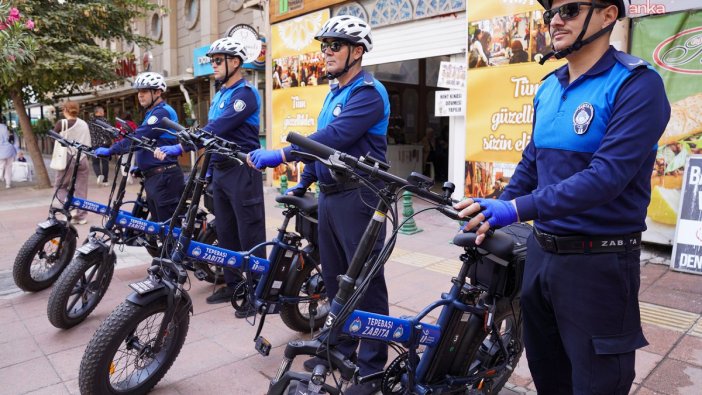 Tepebaşı'ndan çevreci adım: elektrikli bisikletli zabıtalar devrede