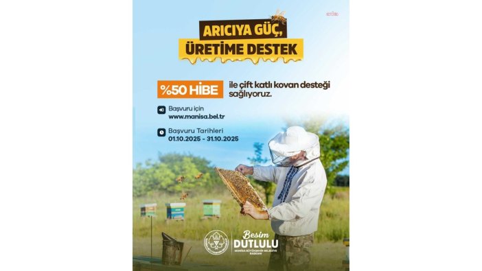 Manisa'dan üreticilere büyük destek: Yüzde 50 hibeli kovan fırsatı