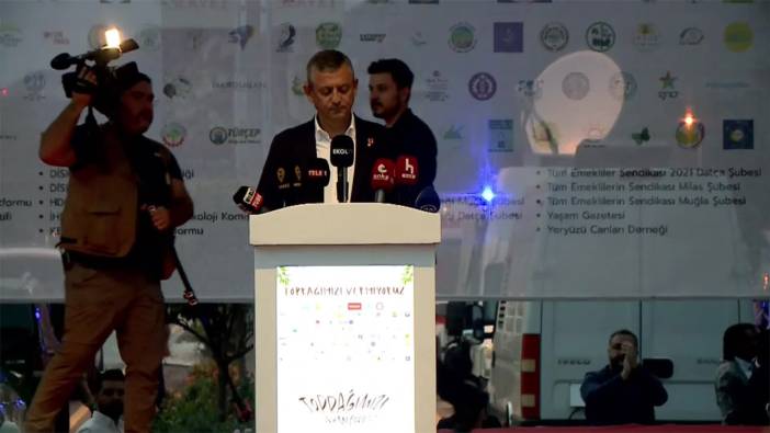 CHP Lideri Özgür Özel  Muğla'da düzenlenen “Toprağımızı Vermiyoruz” mitinginde çarpıcı açıklamalarda bulundu!