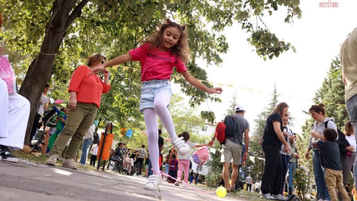 Çankayalı çocuklar nostaljik oyunlarla eğlendi