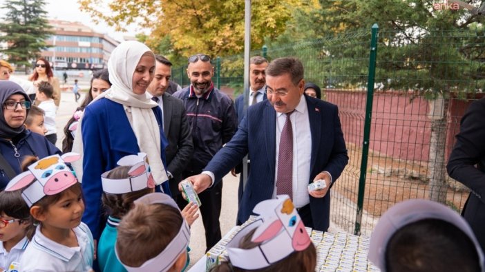 Gölbaşı'nda 15 bin süt, çocuklara ulaştı