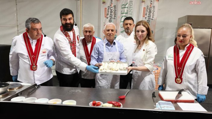 Bursa Uluslararası Gastronomi Festivali büyük buluşmaya sahne oldu