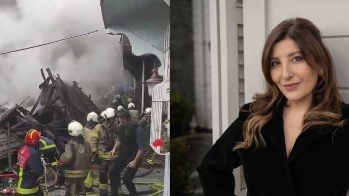 İstanbul Bebek'te yangın !ünlü oyuncu Şebnem Bozoklu'nun evi de hasar gördü