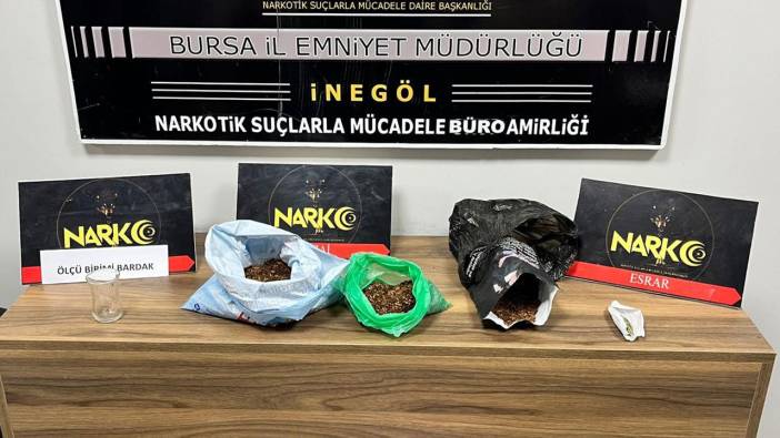 Bursa'da uyuşturucu operasyonu!450 gram bonzai ele geçirildi