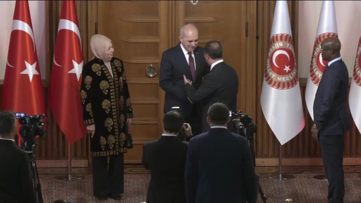 TBMM'de yeni yasama yılı resepsiyonu dikkat çekti