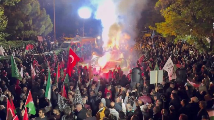 Ankara'da protesto: İsrail'in Sumud Filosu'na müdahalesi tepki topladı