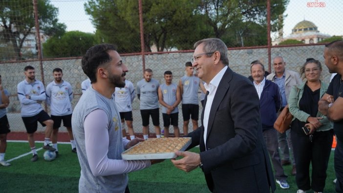 Başkan Ergin'den Yeni Mahallespor'a moral ziyareti