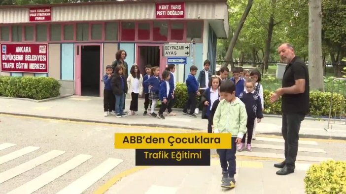 Ankara'da çocuklara eğlenceli trafik eğitimi