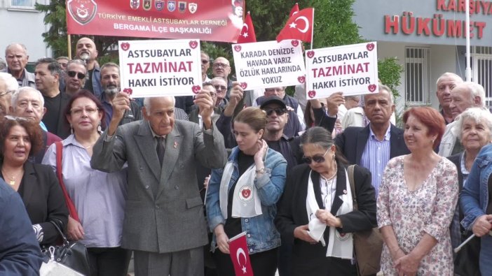 Astsubaylar tazminat hakları için meydan okuyor