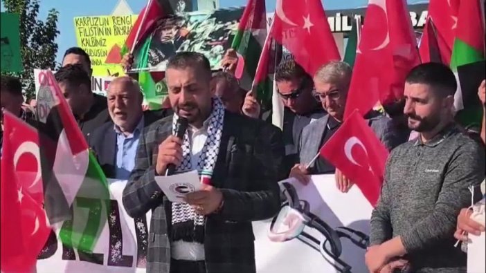 Iğdır'da Filistin'e destek için yürüyüş yapıldı