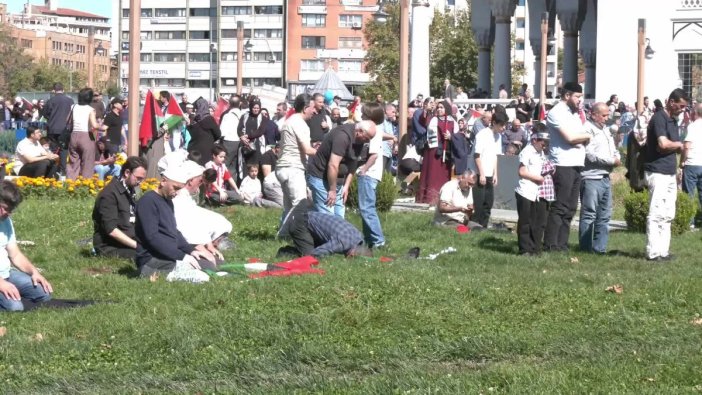 Ankara'da Gazze İçin Yürüyüş Düzenlendi