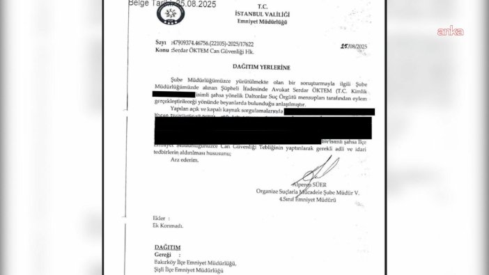 Avukat Serdar Öktem'in öldürülmeden önceki uyarısı gündem oldu