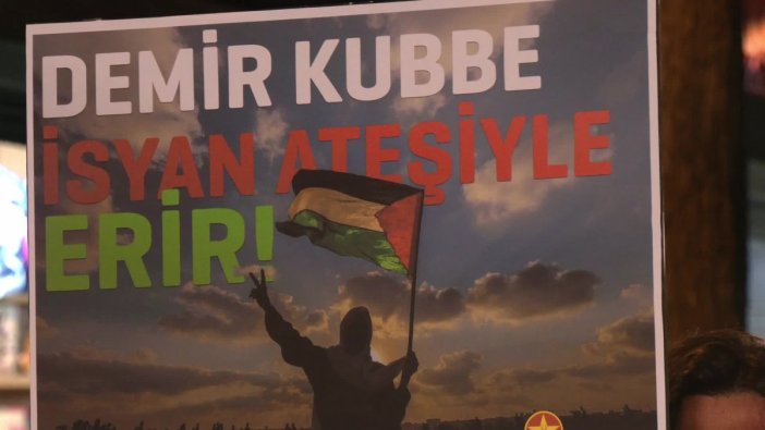 Ankara'da gençler Filistin için sokağa döküldü