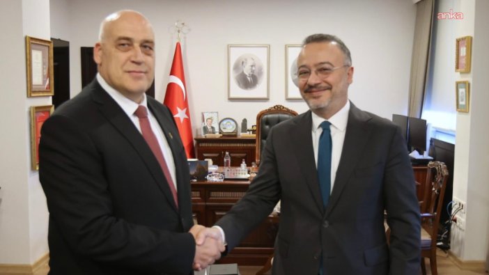 Bakan Yardımcısı Yılmaz, Filistin Büyükelçisi Abujaiş ile buluştu