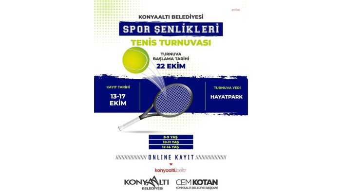 Konyaaltı'nda Cumhuriyet Bayramı'na özel tenis heyecanı