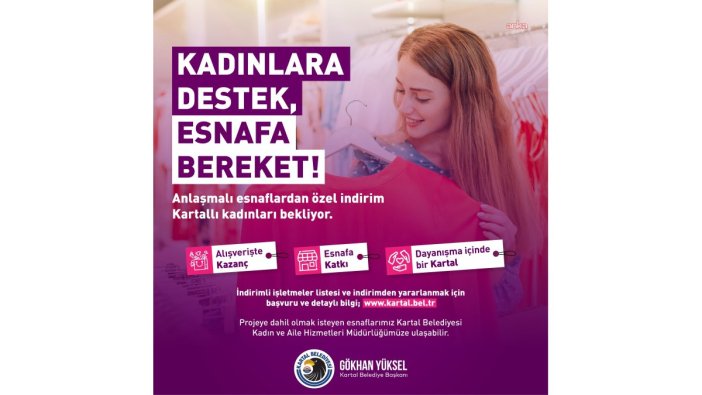 Kartal'dan kadın ve ailelere özel destek projesi