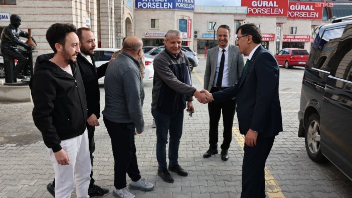 Başkan Kahveci, Çiniciler Çarşısı'nda incelemelerde bulundu