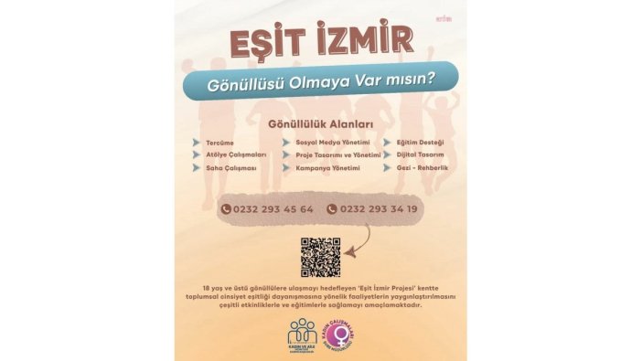 Eşit İzmir projesi gönüllülerini arıyor