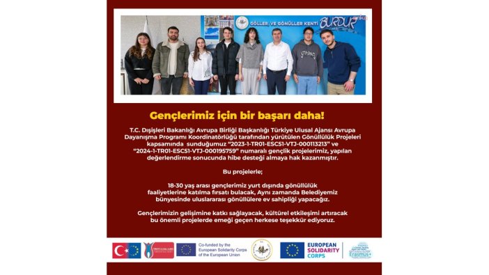 Burdur'dan gençlere Avrupa yolculuğu