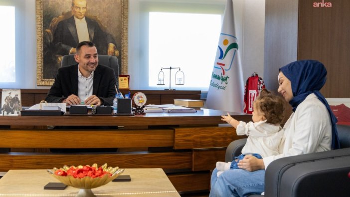 Minik Burçe'den Başkan Çiçek'e umut dolu ziyaret