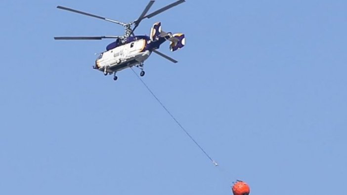 KKTC'deki yangına müdahale için Türkiye'den iki helikopter gönderildi