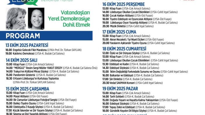 Lüleburgaz'da yerel demokrasi haftası heyecanı başlıyor