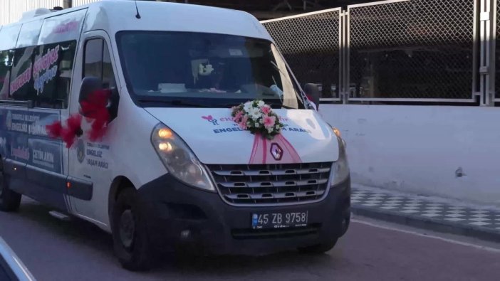 Engelsiz yaşam aracı düğün arabası oldu