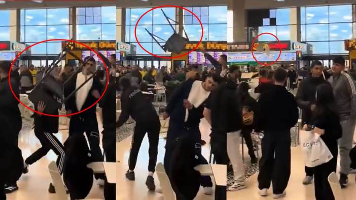 AVM'de kavga! Sandalyeler havada uçuştu