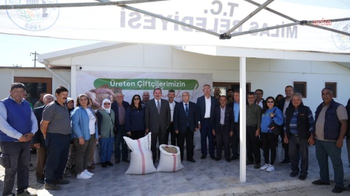 Milas'tan üreticilere ücretsiz buğday tohumu desteği