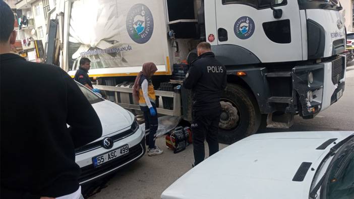 Samsun'da çöp kamyonunun altında kalan yurttaş hayatını kaybetti!