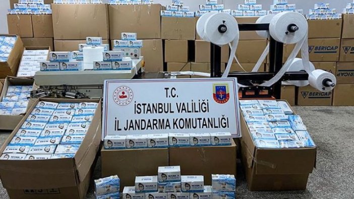 Kaçak üretilen 800 bin maskeye el konuldu