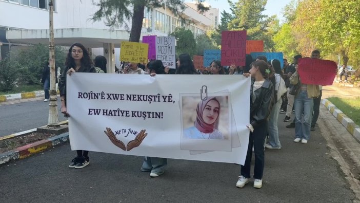 Dicle Üniversitesi'nden Rojin Kabaiş için adalet yürüyüşü