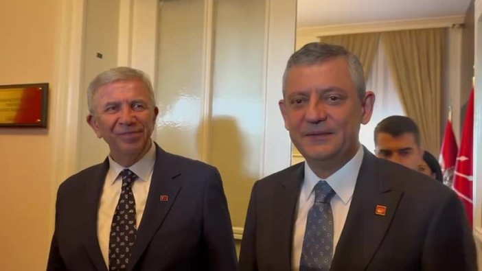 Özgür Özel ve Mansur Yavaş'tan dikkat çeken görüşme