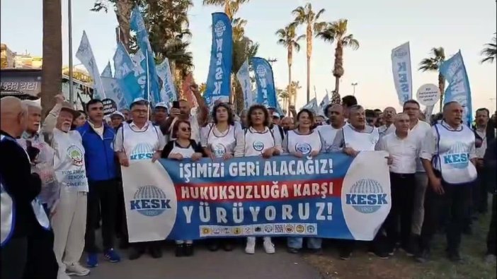 KESK’in yürüyüşü sürüyor: 'KHK zulmü direnişle sona erecek'